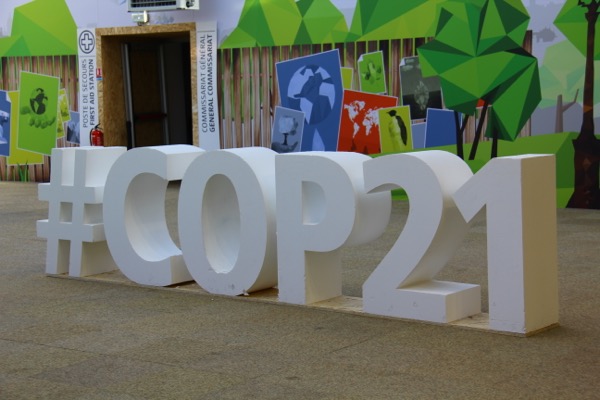 cop 21 sign